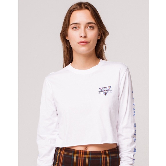 Vans Particulate Long Sleeve Crop Tee - Picture 3 of 12